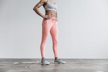 Nobull Women's Joggers Light Coral | Australia (XN9610)